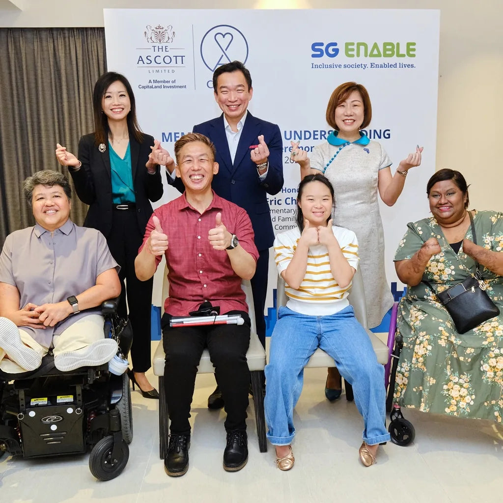 Harum SG team and partners at the SG Enable Memorandum of Understanding ceremony, supporting an inclusive society and empowered lives in Singapore.